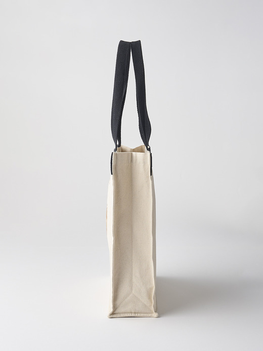 【日本限定】JOHN SMEDLEY×re-wrap オーガニックコットンキャンバスバッグ｜LARGE 詳細画像 NATURAL 4